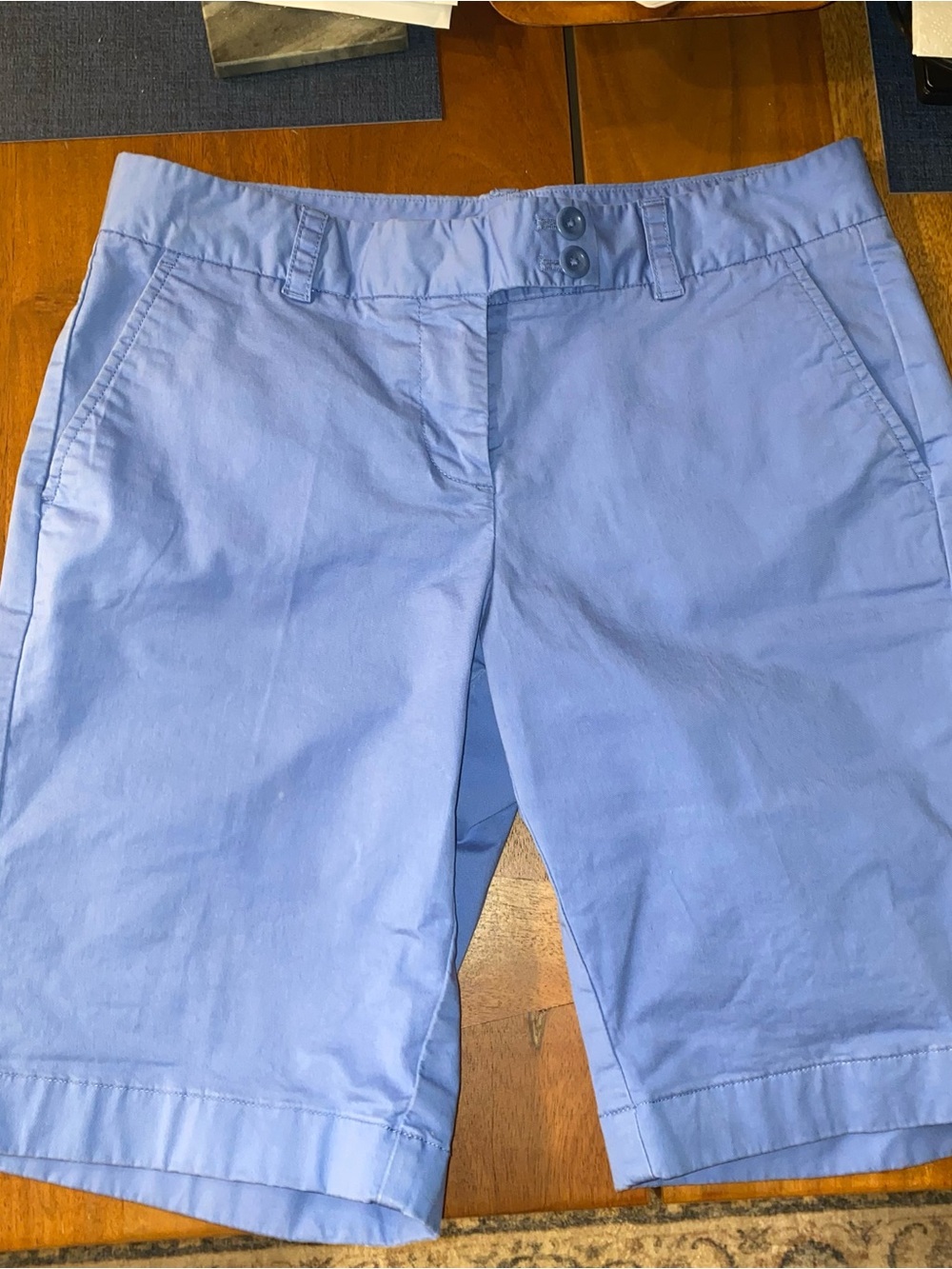 Vineyard Vines Women’s Blue Shorts with Pink Whale Logo
